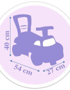 SMOBY Masinuta copii Ride-On Frozen recomandata pentru copii cu varsta cuprinsa intre 10 si 36 luni spatar cu functie de impingere spatiu depozitare sub scaun
