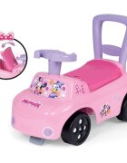 SMOBY Masinuta copii Ride-On Minnie pink recomandata pentru copii cu varsta cuprinsa intre 10 si 36 luni spatar cu functie de impingere spatiu depozitare sub scaun