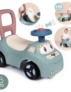 SMOBY Masinuta pentru copii fara pedale Auto verde de la 10 luni spatar cu posibilitatea de impingere spatiu de depozitare scaun ergonomic