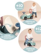 SMOBY Masinuta pentru copii fara pedale Auto verde de la 10 luni spatar cu posibilitatea de impingere spatiu de depozitare scaun ergonomic