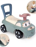 SMOBY Masinuta pentru copii fara pedale Verde spatar cu functie de impingere recomandata pentru copii cu varsta intre 10 si 36 luni roti din plastic spumat spatiu de depozitare jucarii