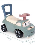 SMOBY Masinuta pentru copii fara pedale Verde spatar cu functie de impingere recomandata pentru copii cu varsta intre 10 si 36 luni roti din plastic spumat spatiu de depozitare jucarii