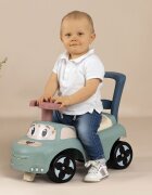 SMOBY Masinuta pentru copii fara pedale Verde spatar cu functie de impingere recomandata pentru copii cu varsta intre 10 si 36 luni roti din plastic spumat spatiu de depozitare jucarii