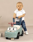 SMOBY Masinuta pentru copii fara pedale Verde spatar cu functie de impingere recomandata pentru copii cu varsta intre 10 si 36 luni roti din plastic spumat spatiu de depozitare jucarii