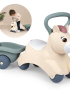 SMOBY Ride-On fara pedale pentru copii Pony de impins maner si remorca pentru transportul obiectelor mici recomandat copiilor de la 1 an