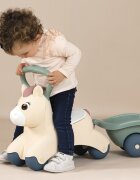 SMOBY Ride-On fara pedale pentru copii Pony de impins maner si remorca pentru transportul obiectelor mici recomandat copiilor de la 1 an