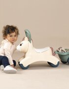 SMOBY Ride-On fara pedale pentru copii Pony de impins maner si remorca pentru transportul obiectelor mici recomandat copiilor de la 1 an