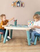 SMOBY Scaunel cu spatar pentru copii Little albastru