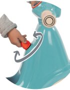 SMOBY Scuter pentru copii fara pedale Scooter Ride-On albastru dotat cu cheie ce imita pornirea reala a scuterului recomandat copiilor incepand de la 15 ani spatiu de depozitare sub sezut