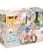 SMOBY Scuter pentru copii fara pedale Scooter Ride-On roz dotat cu cheie ce imita pornirea reala a scuterului recomandat copiilor incepand de la 15 ani spatiu de depozitare sub sezut
