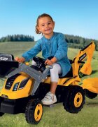SMOBY Tractor cu pedale si remorca Builder Max galben
