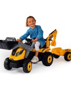 SMOBY Tractor cu pedale si remorca Builder Max galben