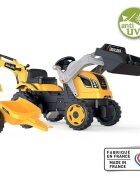 SMOBY Tractor cu pedale si remorca Builder Max galben