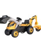SMOBY Tractor cu pedale si remorca Builder Max galben