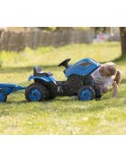 SMOBY Tractor cu pedale si remorca Farmer XL albastru