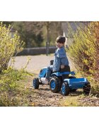 SMOBY Tractor cu pedale si remorca Farmer XL albastru