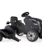 SMOBY Tractor cu pedale si remorca Farmer XL negru