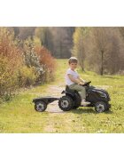 SMOBY Tractor cu pedale si remorca Farmer XL negru