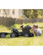 SMOBY Tractor cu pedale si remorca Farmer XL negru
