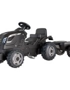 SMOBY Tractor cu pedale si remorca Farmer XL negru