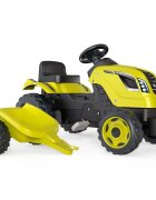 SMOBY Tractor cu pedale si remorca Farmer XL verde