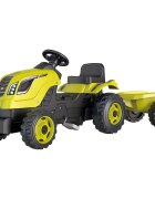 SMOBY Tractor cu pedale si remorca Farmer XL verde