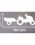 SMOBY Tractor cu pedale si remorca Stronger XXL gri