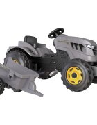 SMOBY Tractor cu pedale si remorca Stronger XXL gri
