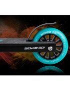 Soke Trotineta Go cu roti din poliuretan negru cu portocaliu ghidon 360 sistem de franare Flex Fender greutate suportata 100 kg varsta 3 ani+