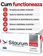 Solinea Plasturi Silaurum dispozitiv medical din silicon pentru cicatrici postoperatorii postacneice posttraumatice si dupa arsuri