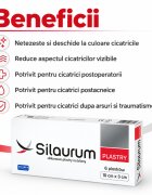 Solinea Plasturi Silaurum dispozitiv medical din silicon pentru cicatrici postoperatorii postacneice posttraumatice si dupa arsuri