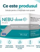 Solinea Solutie pentru inhalare Nebu-dose Plus cu clorura de sodiu 3 si acid hialuronic 30 fiole x 5 ml