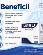 Solinea Solutie pentru inhalare Nebu Pulmo NaCl 3 cu ectoina 20 fiole fara conservanti dispozitiv medical
