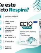 Solinea Solutie sterila pentru inhalare Ecto Respira cu ectoina si acid hialuronic NaCl 09 dispozitiv medical 20 fiole x 5 ml