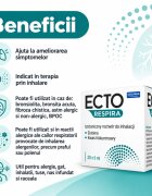 Solinea Solutie sterila pentru inhalare Ecto Respira cu ectoina si acid hialuronic NaCl 09 dispozitiv medical 20 fiole x 5 ml