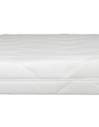 Somnart Husa matlasata pentru saltea 140x190x17 cm cu fermoar Alb