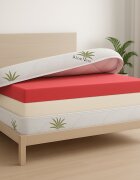 Somnart Husa matlasata pentru saltea Aloe Vera lavabila detasabila 100x200x25 cm