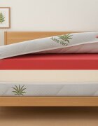 Somnart Husa pentru saltea Aloe Vera matlasata lavabila cu fermoar 4 laturi 160 x 200 x 14 cm