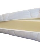 Somnart Husa pentru saltea din bumbac matlasata lavabila cu fermoar 4 laturi 140 x 200 x 16 cm