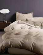 Somnart Lenjerie de pat din finet 4 piese Enjoy Life cearceaf de pat clasic 230 x 220 cm Champagne Silk