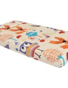 Somnart Lenjerie pentru patut 120x60 cm Bufnite Mari din bumbac cu 3 piese