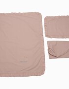 Somnart Lenjerie pentru patut 120x60 cm Roz din bumbac brodata cu 3 piese