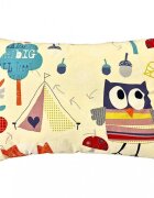 Somnart Perna din bumbac cu imprimeu bufnita 50 x 70 cm