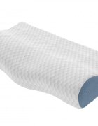 Somnart Perna ergonomica Memory Somnia 3D Air Mesh cu sustinere pentru gat si cap 30 x 50 cm
