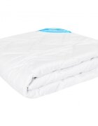 Somnart Pilota antiacarieni Somnomed din microfibra alba cu umplutura de primavara toamna 180 x 200 cm 200 gsm