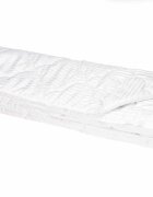 Somnart Pilota de vara din microfibra striata cu model lacrimi alba 150 x 200 cm 200 g