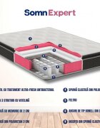 Somnart Saltea cu arcuri si memorie Somnexpert top confort 140x200x30 cu topper integrat
