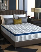 Somnart Saltea cu arcuri Somnomed Complete Care 4Family 140 x 200 x 26 cm din spuma cu memorie si husa detasabila