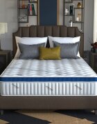 Somnart Saltea cu arcuri Somnomed Complete Care 4Family 140 x 200 x 26 cm din spuma cu memorie si husa detasabila