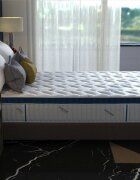 Somnart Saltea cu arcuri Somnomed Complete Care 4Family 140 x 200 x 26 cm din spuma cu memorie si husa detasabila